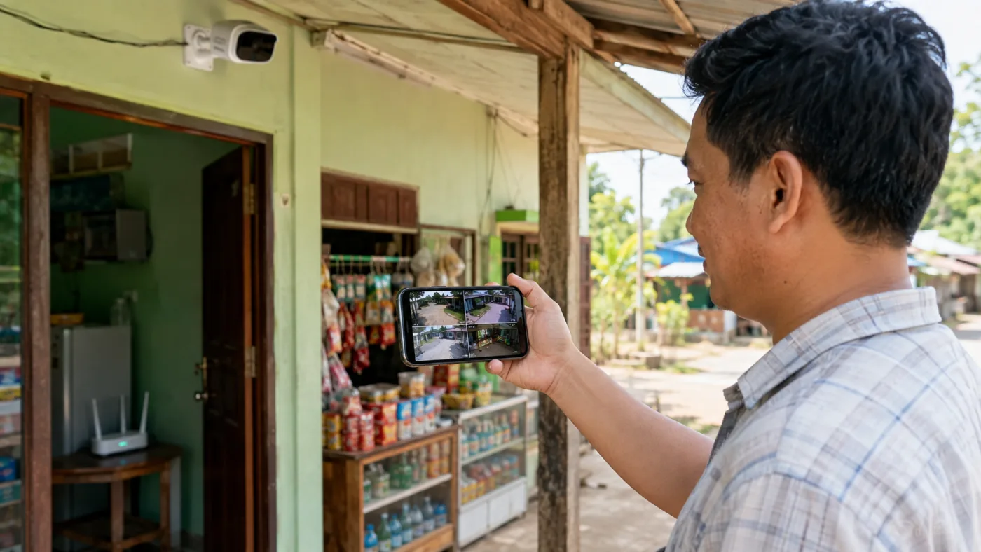 အဝေးရောက်နေချိန် အိမ်နဲ့ဆိုင် CCTV ကို ဖုန်းကနေကြည့်ဖို့ ပြင်ဆင်နည်း